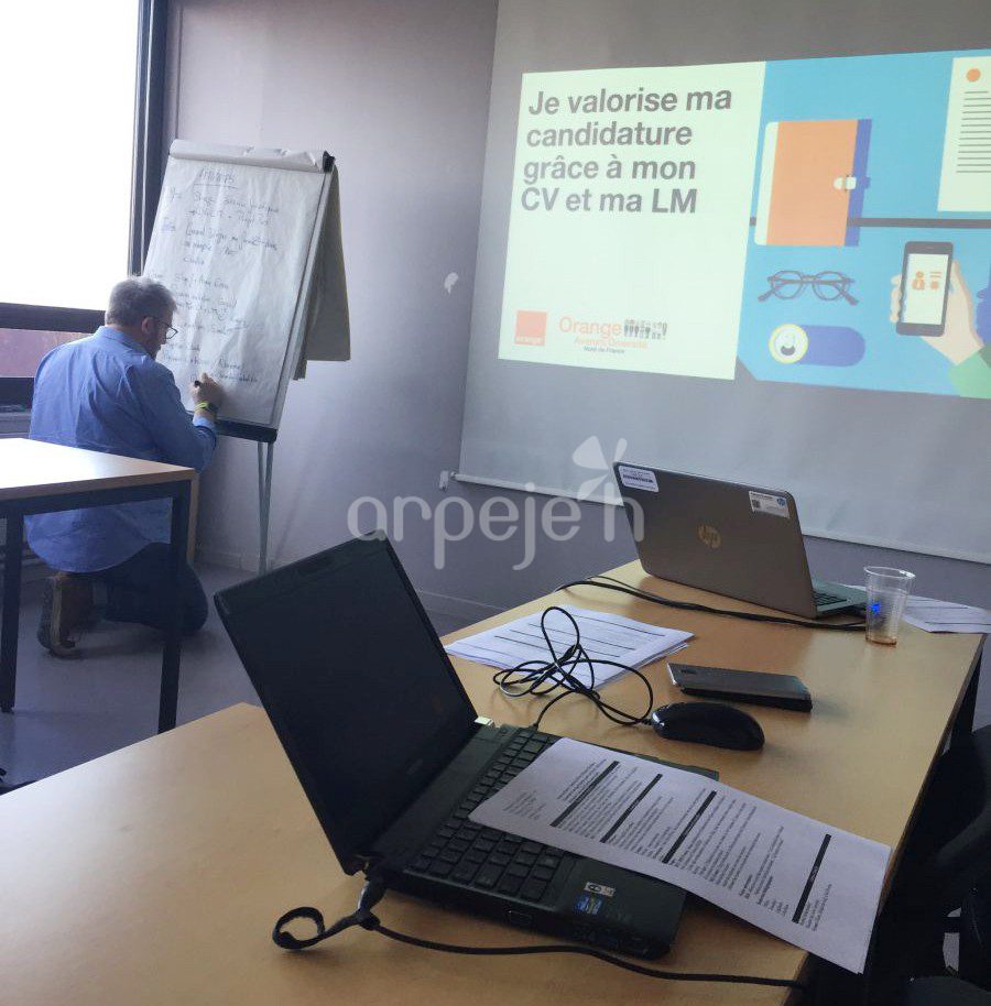 Atelier de préparation professionnelle chez Orange