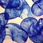 Oeuvre d'art faite avec des bulles de savons par Jiri Georg Dokoupil